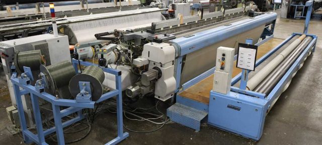 P7300 Loom producing custom fabric solutions for industrial use